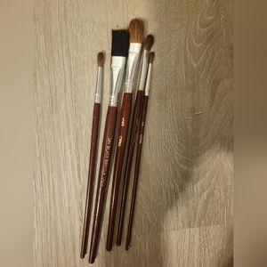 5 piece Linzer artist brush set never used